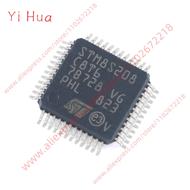 Микроконтроллер LQFP48 STM8S208C8T6 MCU, 1 шт. Микроконтроллер LQFP48 STM8S208C8T6 MCU, 1 шт.