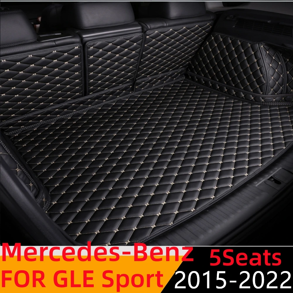 

Водонепроницаемый высокопрочный коврик для багажника автомобиля Sinjayer, задний ковер, Обложка для грузового коврика для Mercedes-Benz GLE Sport, 5 мест, 15-22