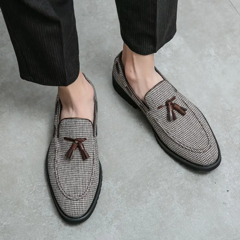 

Leather Shoes Men's Commuter Business Formal Wear Shoes All-Match British Style Work Men's Shoes Young Men's Sports