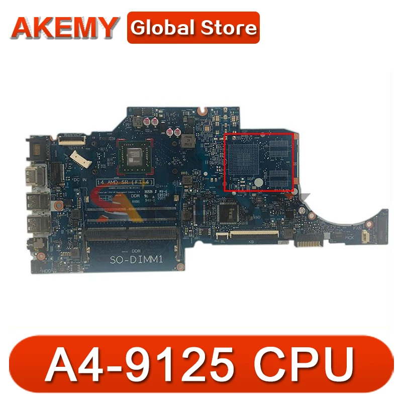 

6050A3063701-MB-A01 notebook mainboard with A4-9125 For HP 14-DP 14-DK 14s-dp TPN-I135 Laptop Motherboard mainboard