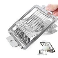 multifunctional boiled egg slicer sectioner stainless steel egg cutter fruit luncheon meat cutter kitchen eggs tools accessories