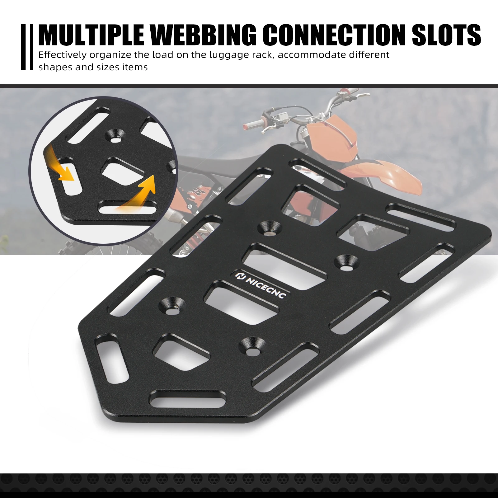 NICECNC Мотоцикл Хвост Багажник Для 2024 KTM EXC 300 EXCF Husqvarna TE300 GasGas EC300 Beta RR300 TM MX 85 Sherco SE-R SE-F