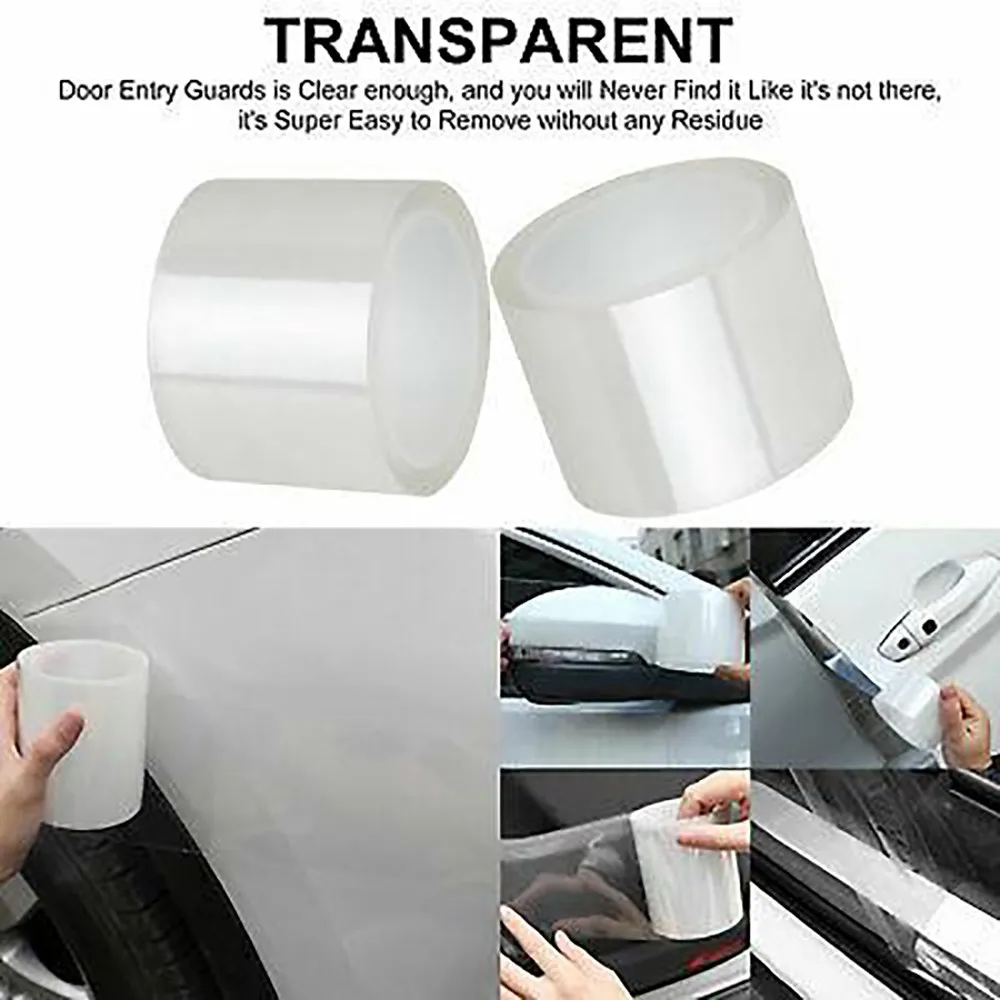 

7cm Multifunction Anti Scratch Transparent Tape For Car Door Bumper Sticker Sill Edge Protector Waterproof Anti Collision Strip