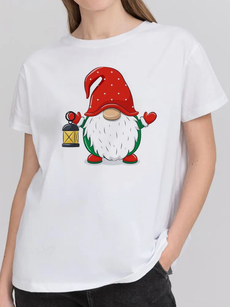 

Женская летняя футболка с коротким рукавом и круглым вырезом