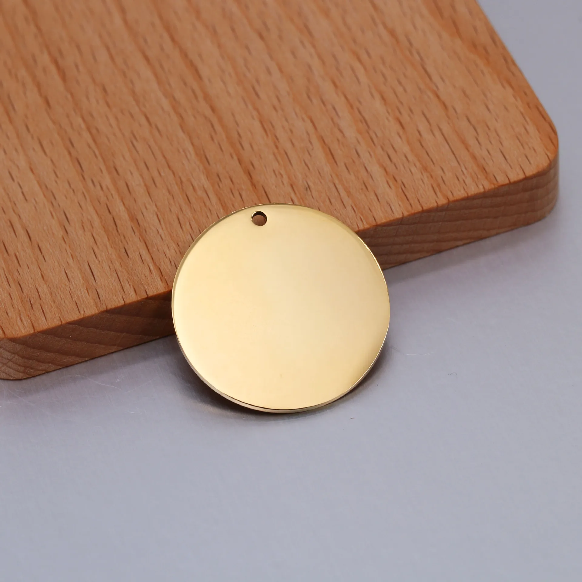 5PCS/Lot 6-30mm Stainless Steel Charms Round Stamping Blanks Dog Tag Pendants For DIY Necklaces Bracelet Jewelry Making Findings