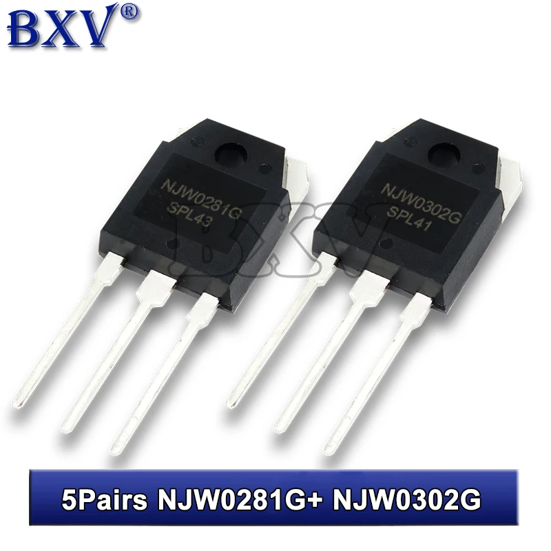 

10PCS NJW0281G NJW0302G TO-3P NJW0281 NJW0302 TO3P Triode (NJW0281+NJW0302) Each 5PCS