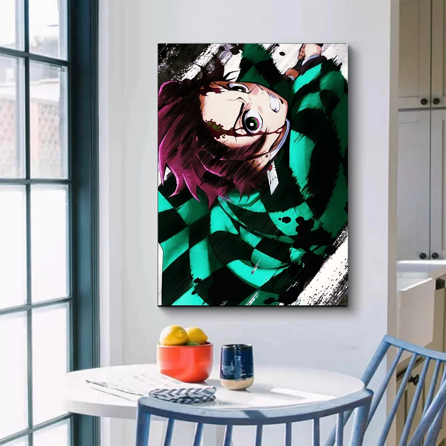 

High Definition Printing Anime Demon Slayer Kimetsu No Yaiba Tanjirou Canvas Poster Creative Picture Wall Art Home Decoration