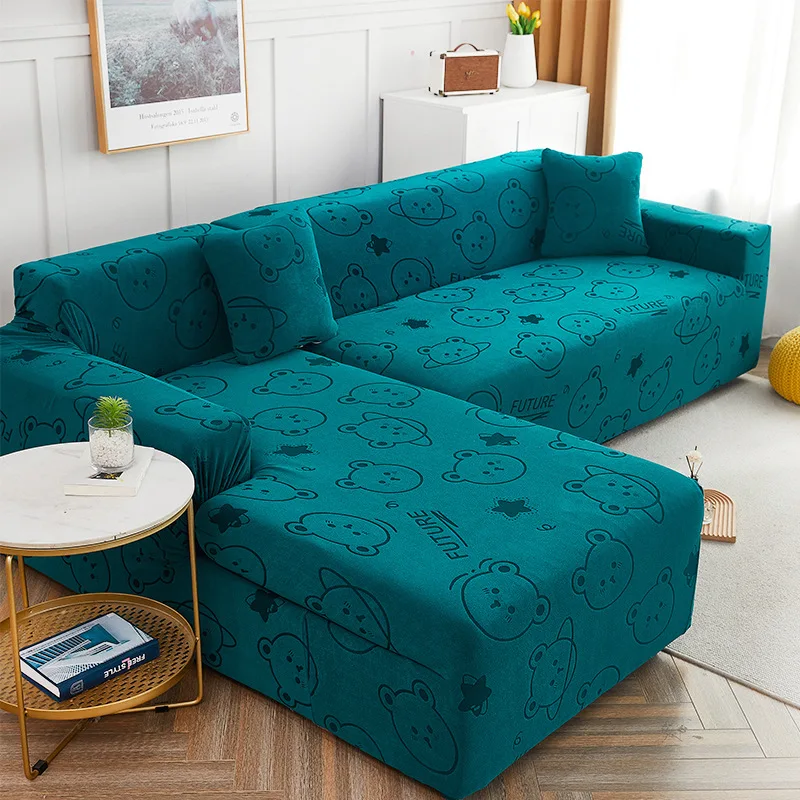 

Jacquard Stretch Sofa Covers for Living Room Elastic Sofa Slipcover 1/2/3/4 Seater L-Shaped Corner Armchair Couch Covers