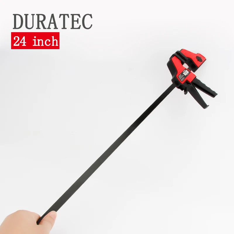 Woodworking Work Bar 24 Inch F Clamp Clip One-Handed Quick Ratchet Release Clip DIY Carpentry Hand Tool