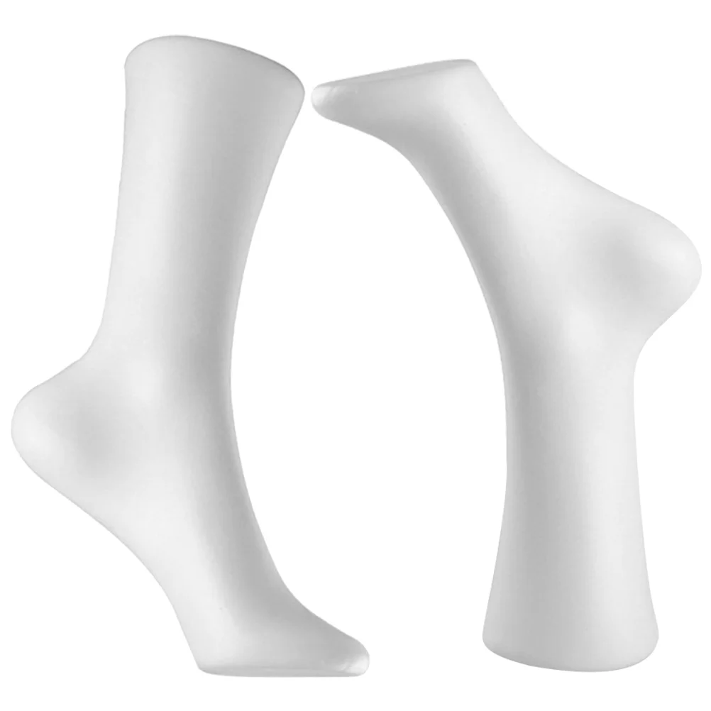 

2pcs Stable Creative Shoes Support Plastic Socks Model for Store