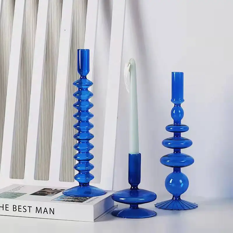 S Glass Candlesticks For Home Wedding Party And Dinner Vase Decoration Party Glass Vase Table Decor