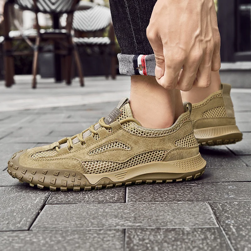 

Мужские Нескользящие кроссовки из дышащей сетки, размеры 38-46