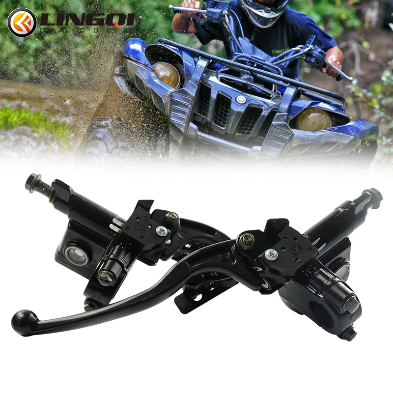 LINGQI гоночный мотоциклетный рычаг сцепления Правый Тормоз главный верхний насос