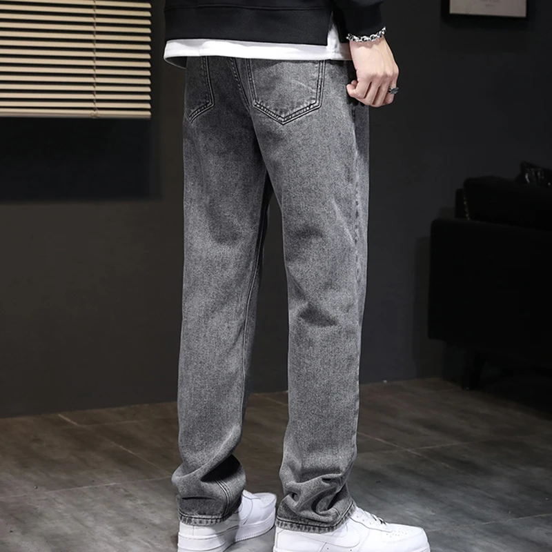 Мужские прямые джинсовые джинсы Новое поступление