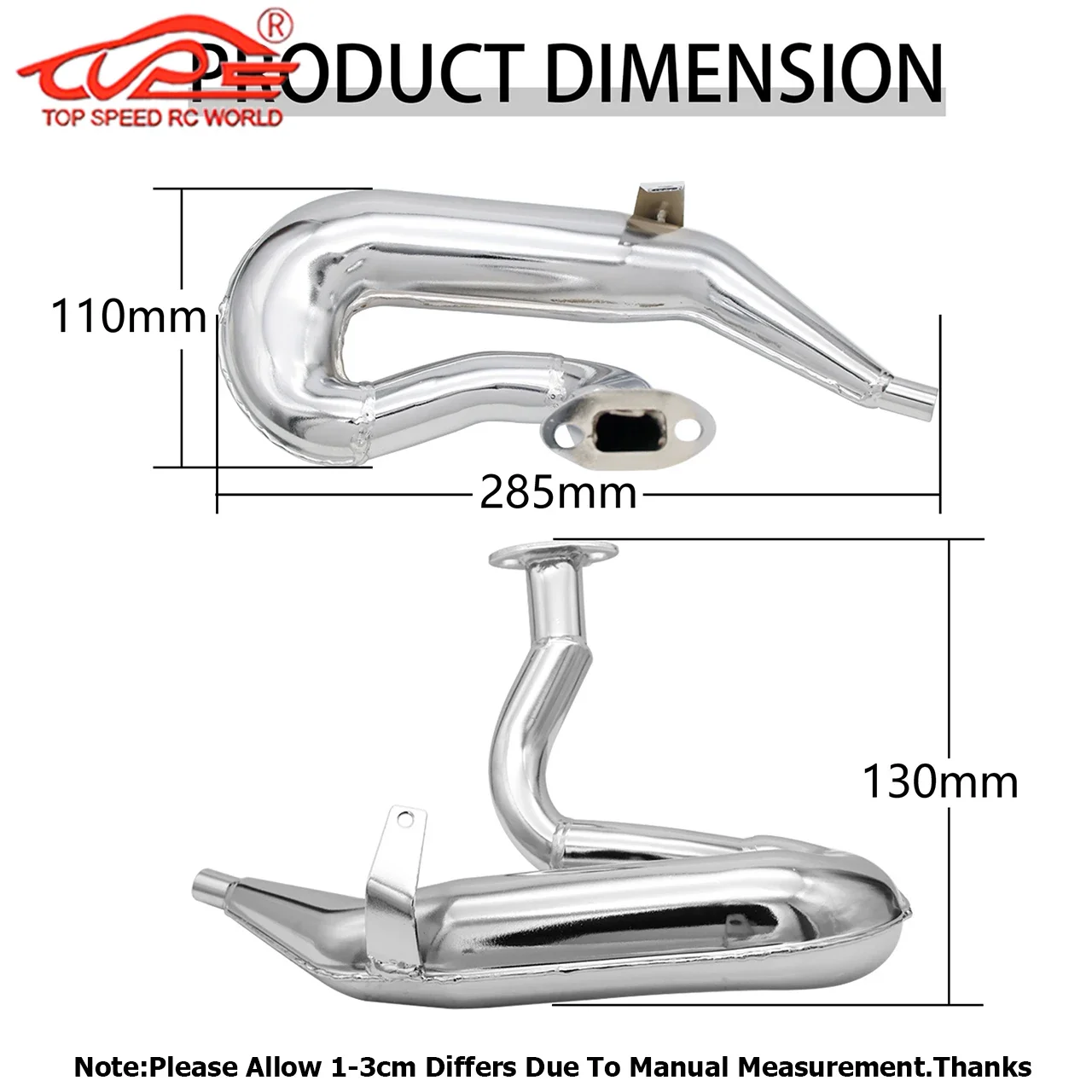 23CC 36CC Выхлопная труба двигателя/настроенная для модели газа 1/5 Dominator RC автомобиля