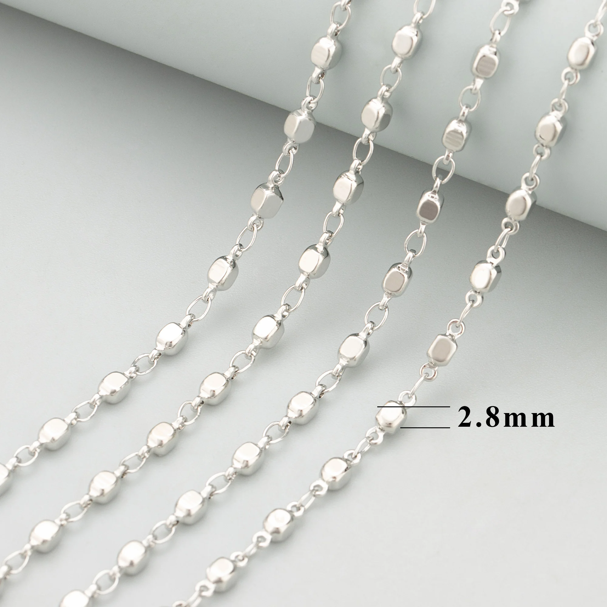 GUFEATHER C420 цепочка 18-каратное золото с родиевым покрытием медь без никеля ручная