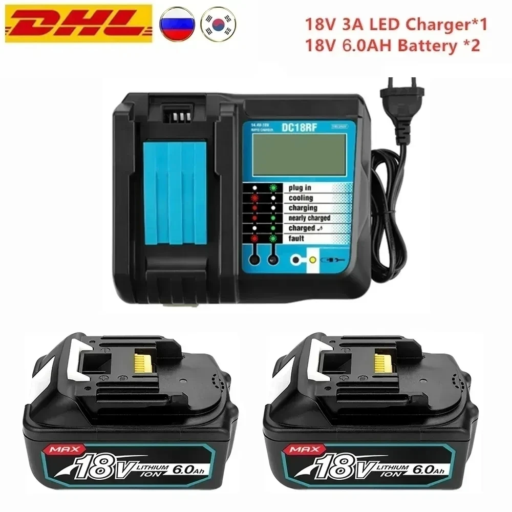 

The 6.0Ah BL1860 that replaces Makita 18V lithium ion battery is compatible with Makita 18V BL1850 1840 1830 cordless power tool