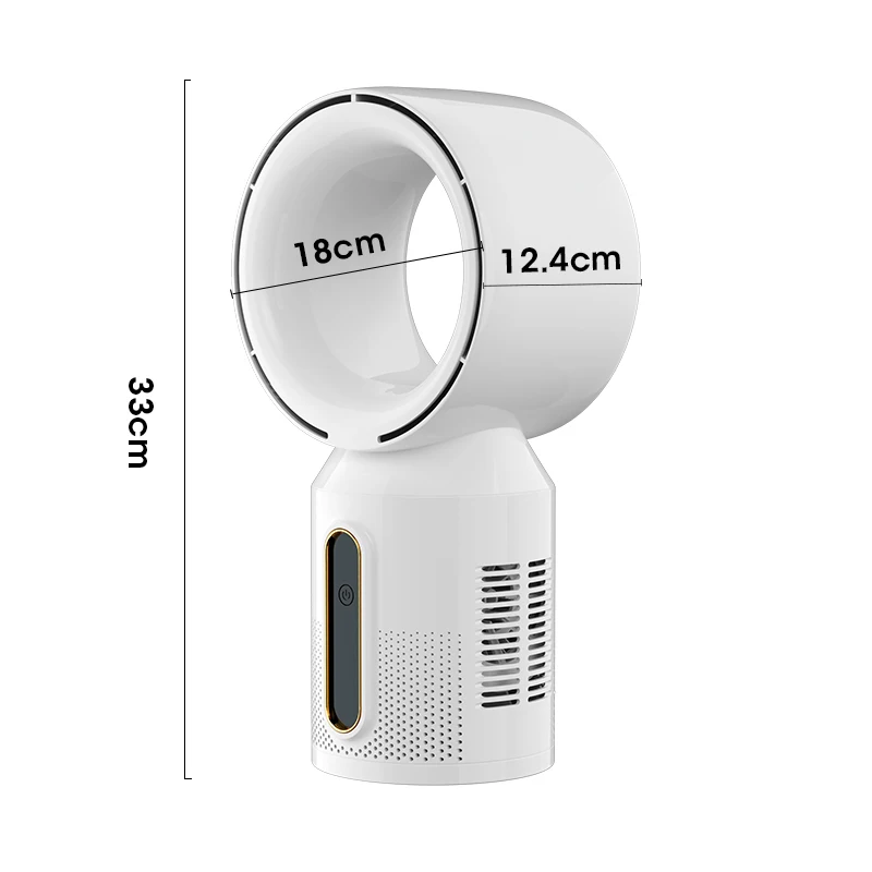 Настольный вентилятор башенный бытовой электрический безлопастный портативный