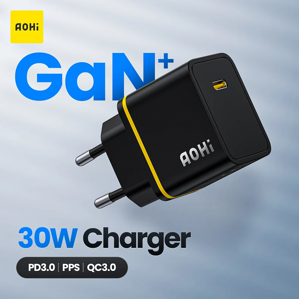 AOHI Type C Быстрое зарядное устройство 30 Вт PD Быстрая зарядка USB C ...