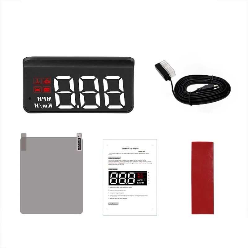 

Head-Up Display GPS Car Electronics for Smart Gauge Driving Speedometer Alarm Sy