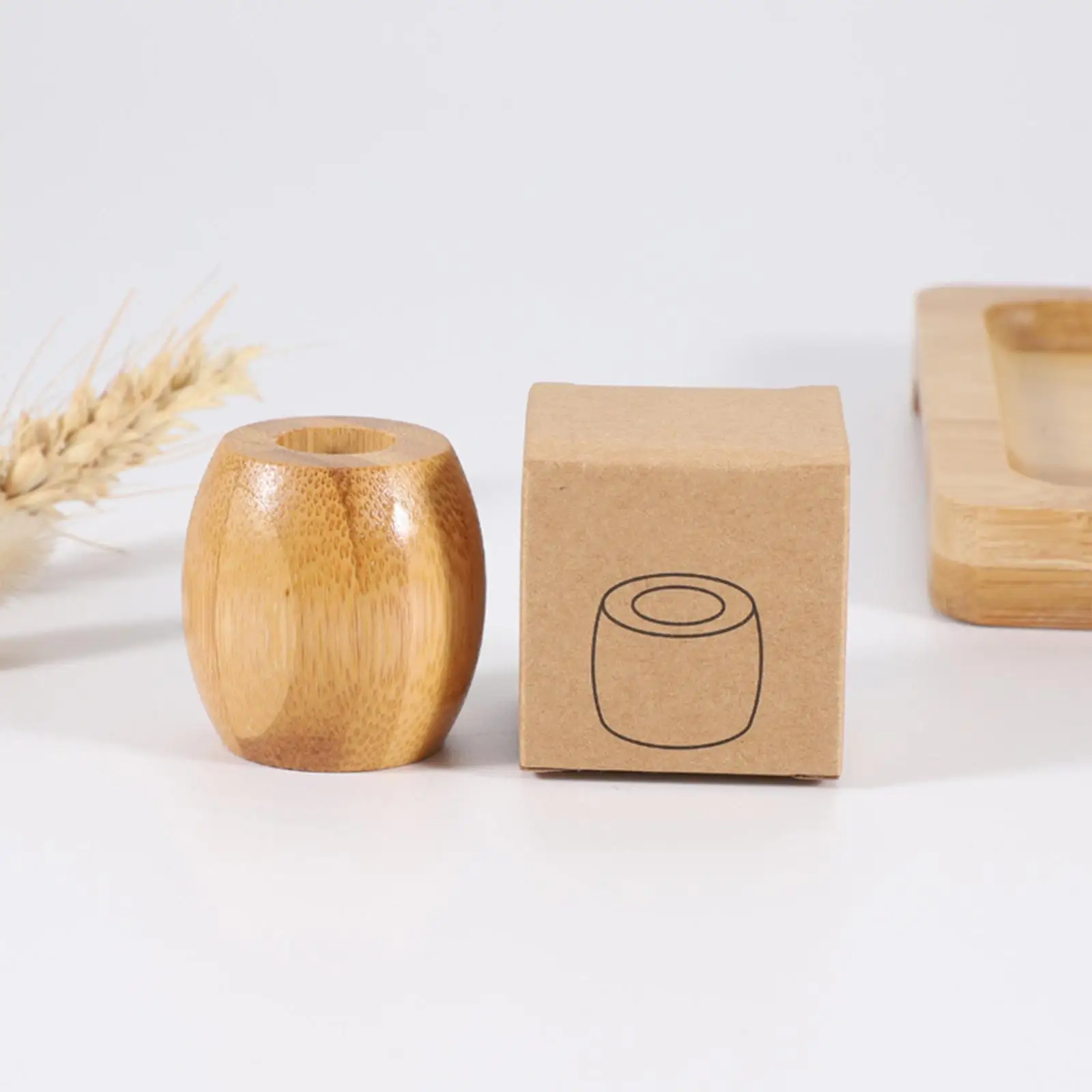 

Компактный бамбуковый держатель для зубной щетки, маленькие индивидуальные держатели, офисный держатель для ручек, для душа, для дома, стол...