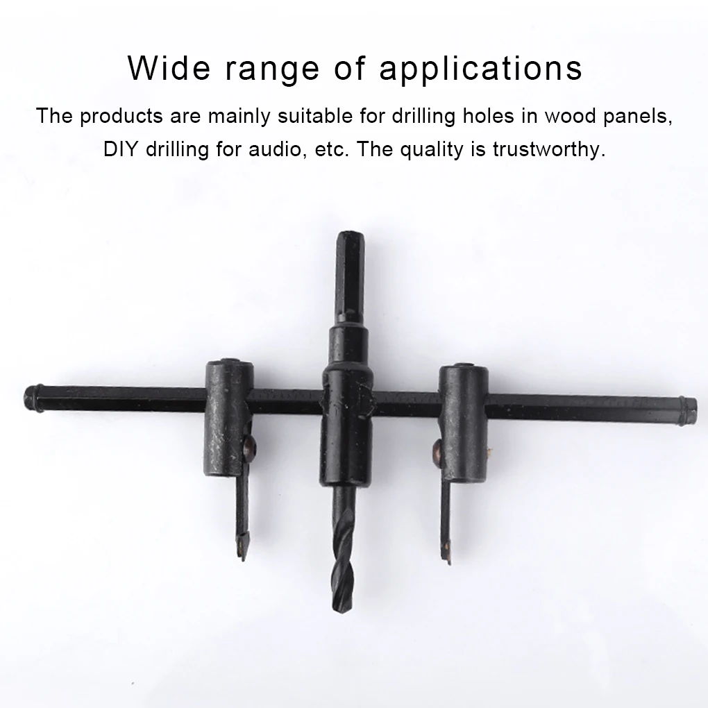 

Cutter Circle Hole Adjustable Driller Drywall Bit Blade Tool Self-Assembly