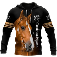 drop shipping autumn hoodies beautiful horse 3d printed mens sweatshirt unisex streetwear zipper pullover casual jacket 25