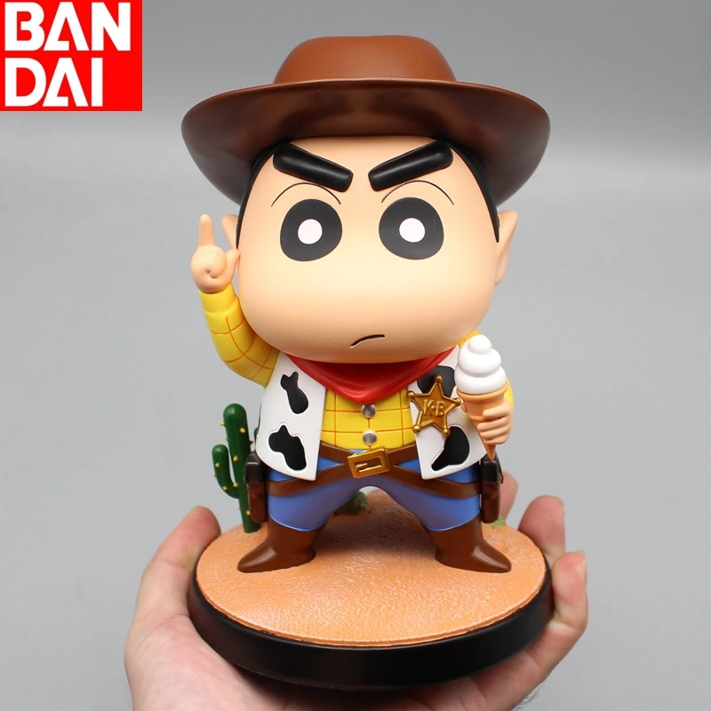 

Pre-Sale Gk Crayon Shinchan Cos Dick Cowboy Desert Cactus Scenes Collectible Figures Ornaments Animation Peripheral Toy Gift