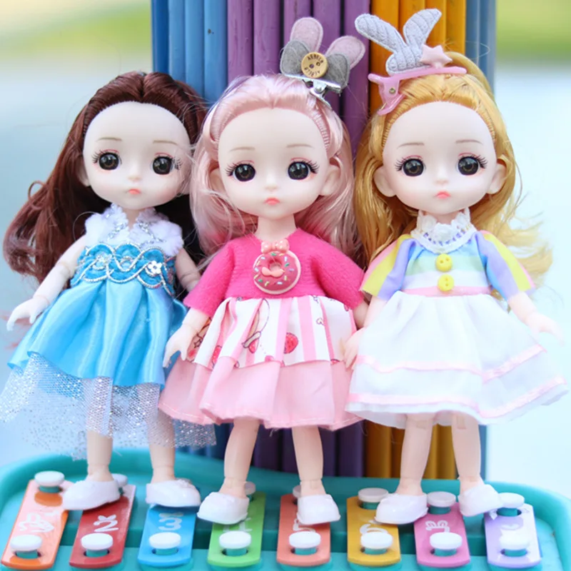 Новинка 16 см BJD 1/12 платье принцессы кукла с одеждой и обувью подвижные 13 суставов