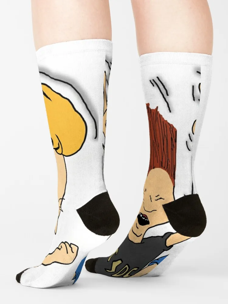 Beavis и бутафория-качалка! Носки счастливые носки