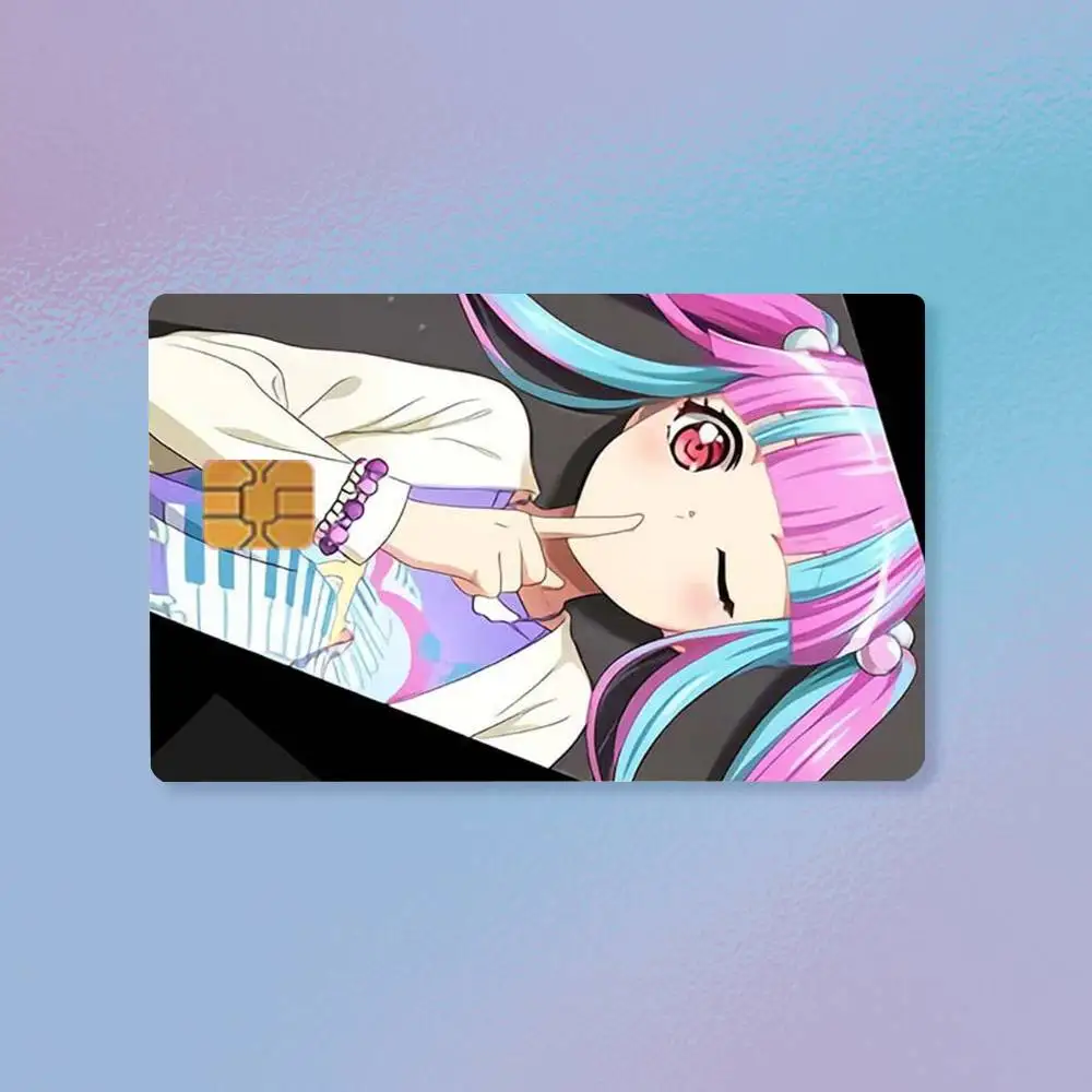 Наклейки HD для кредитных карт Nyubara Reona BanG Dream Anime, премиальная матовая пленка, эффективно предотвращает появление отпечатков пальцев и ежедневного износа. (art.: 3920dc8946433) - 3920dc8946433