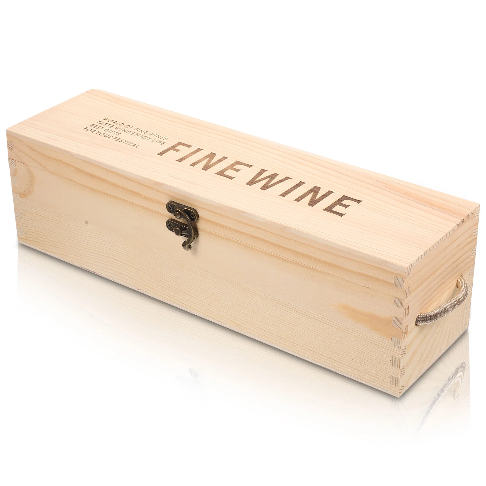 

Box Natural Pine Red Box Gift Box Gift Case Decoration Box