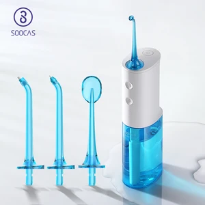 Портативный ирригатор для полости рта Soocas W3 W1, перезаряжаемый через USB ирригатор для полости рта, стабильный поток воды IPX7, водонепроницаемый прибор для чистки зубов
