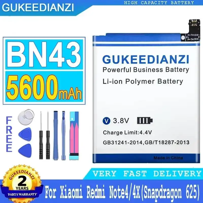 Фото Аккумулятор BN43 (процессор Snapdragon 625) BM47 BN41 (процессор Mtk Helio X20) для Xiaomi Redmi 3S 3X 3 4X 3G+32G 4 Note 4 Pro 4G №2
