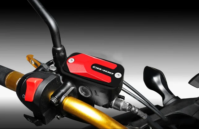 Новые детали для мотоциклов cb400 передняя крышка бачка тормозной жидкости с ЧПУ
