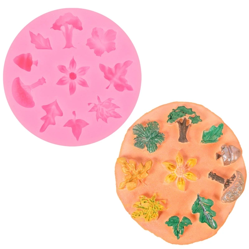 

3D Plants Silicone Rubber Flexible Food Safe Mold Clay Resin Ceramics Candy Fondant Candy Chocolate Soap Mould