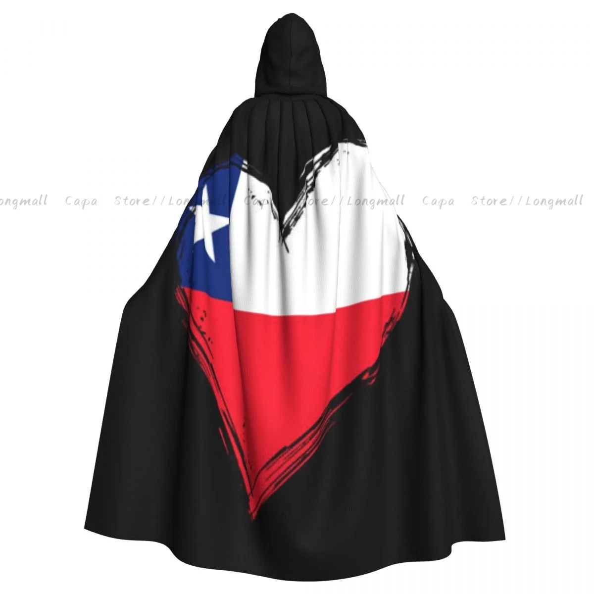 Детский накидка с капюшоном и принтом в виде сердца