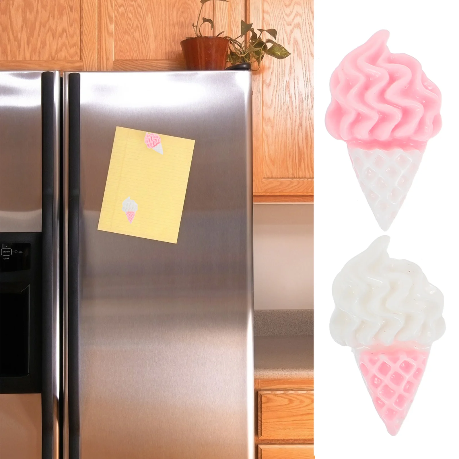 

40pcs Creative Resin Ice Cream Charms Adorable Refrigerator Ornament Charms