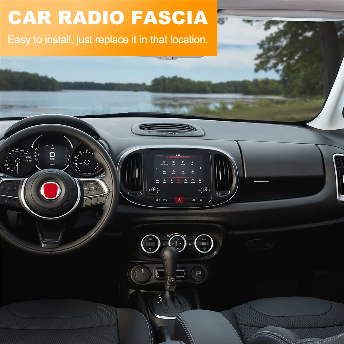 Автомобильный радиоприемник 2 Din Fascia для Fiat 500 2007-2015 DVD-стерео панель установка
