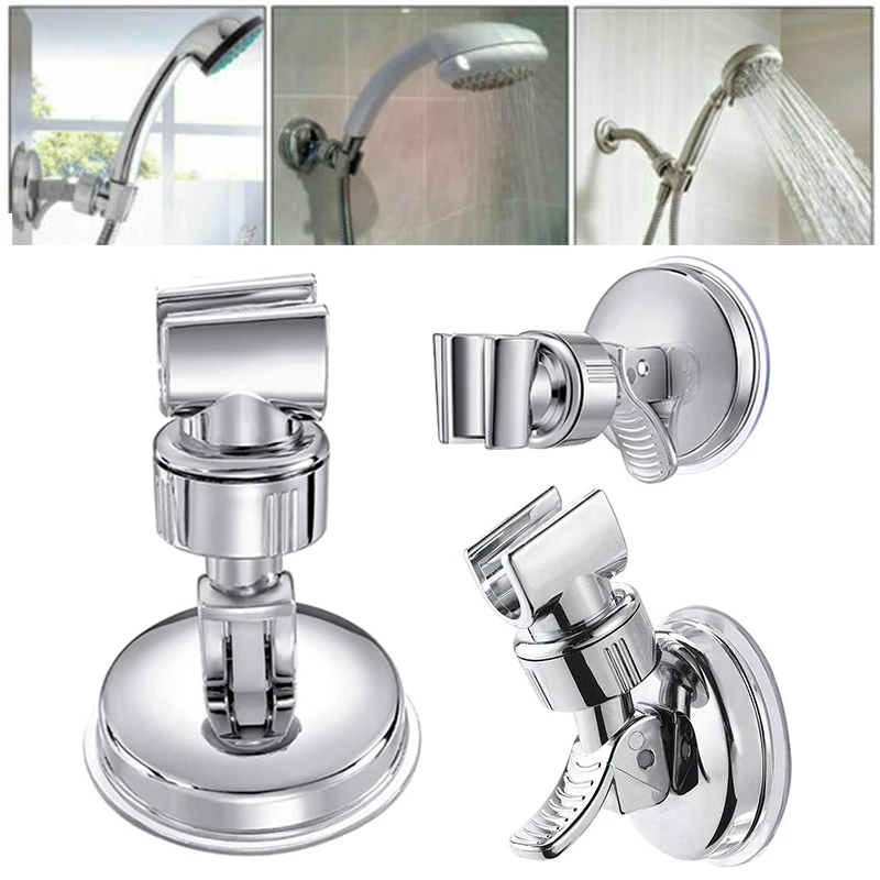 

Adjustable Bathroom Bracket Shower Rail Holder Hand Shower Holder Handset Holder Stable Rotation Classic Suction Cup Holder