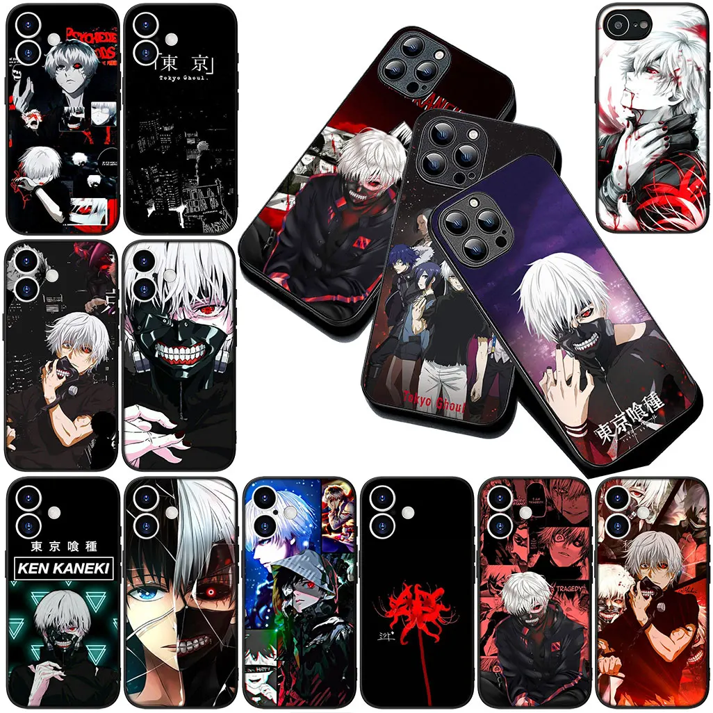 Фото Чехол для телефона Samsung Galaxy A36 A55 S25 S24 S23 FE Ultra Plus S7 Edge S25+ Funda Soft Case Tokyo Ghoul Ken Kaneki Casing №2