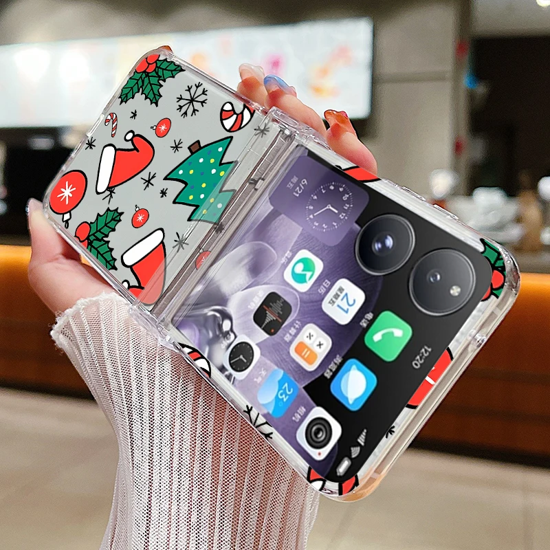 Для Xiaomi Mix флип-чехол на петлях с рождественским принтом Санта-Клауса и лося