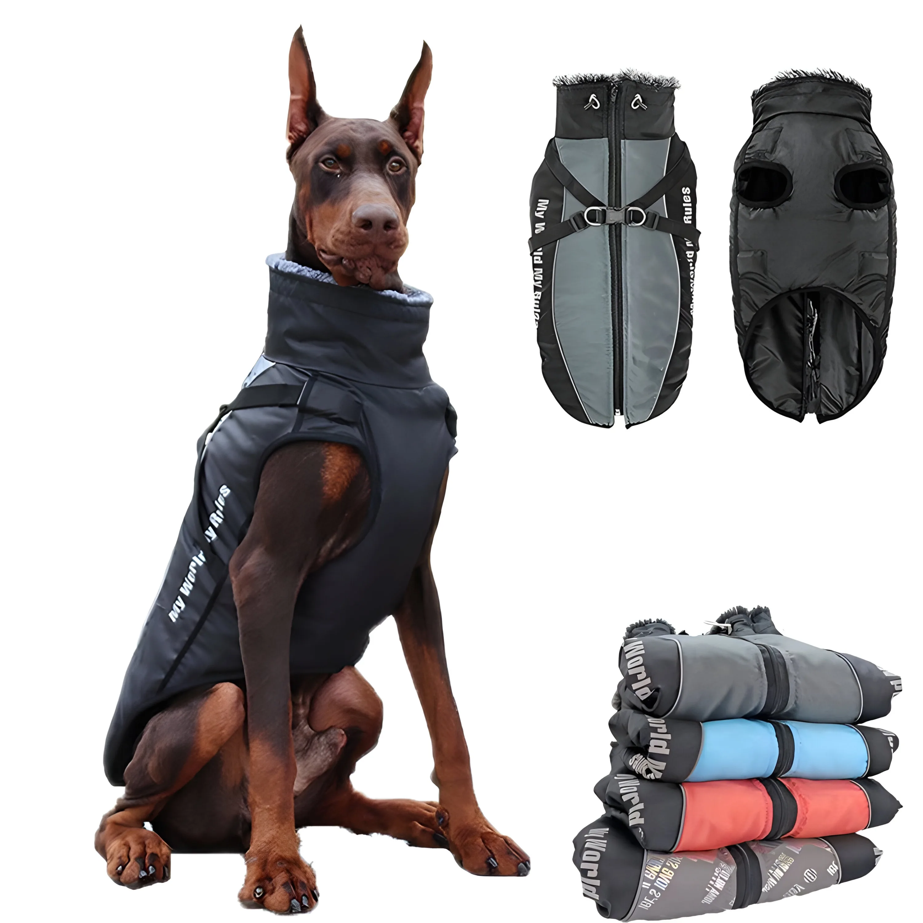 

Dog clothes for medium and large dogs 6XL large dog clothes winter warm thickened down jacket pet clothes dog clothes winter