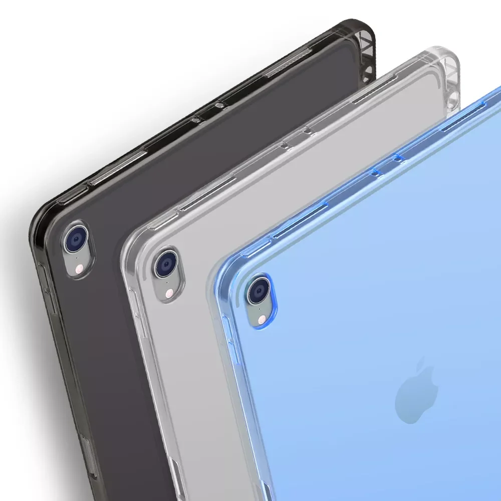 

For iPad Pro 11 12 9 Case 2021 2020 2018 With Pencil Holder Soft TPU Back Cover For iPad 12 9 2017 2015 Case Funda