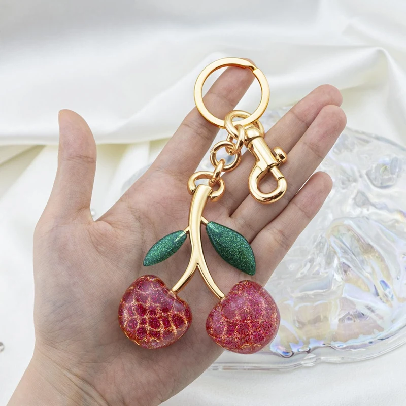 Подвески для сумок с вишней подвески брелок аксессуары подарки женщин кошелек