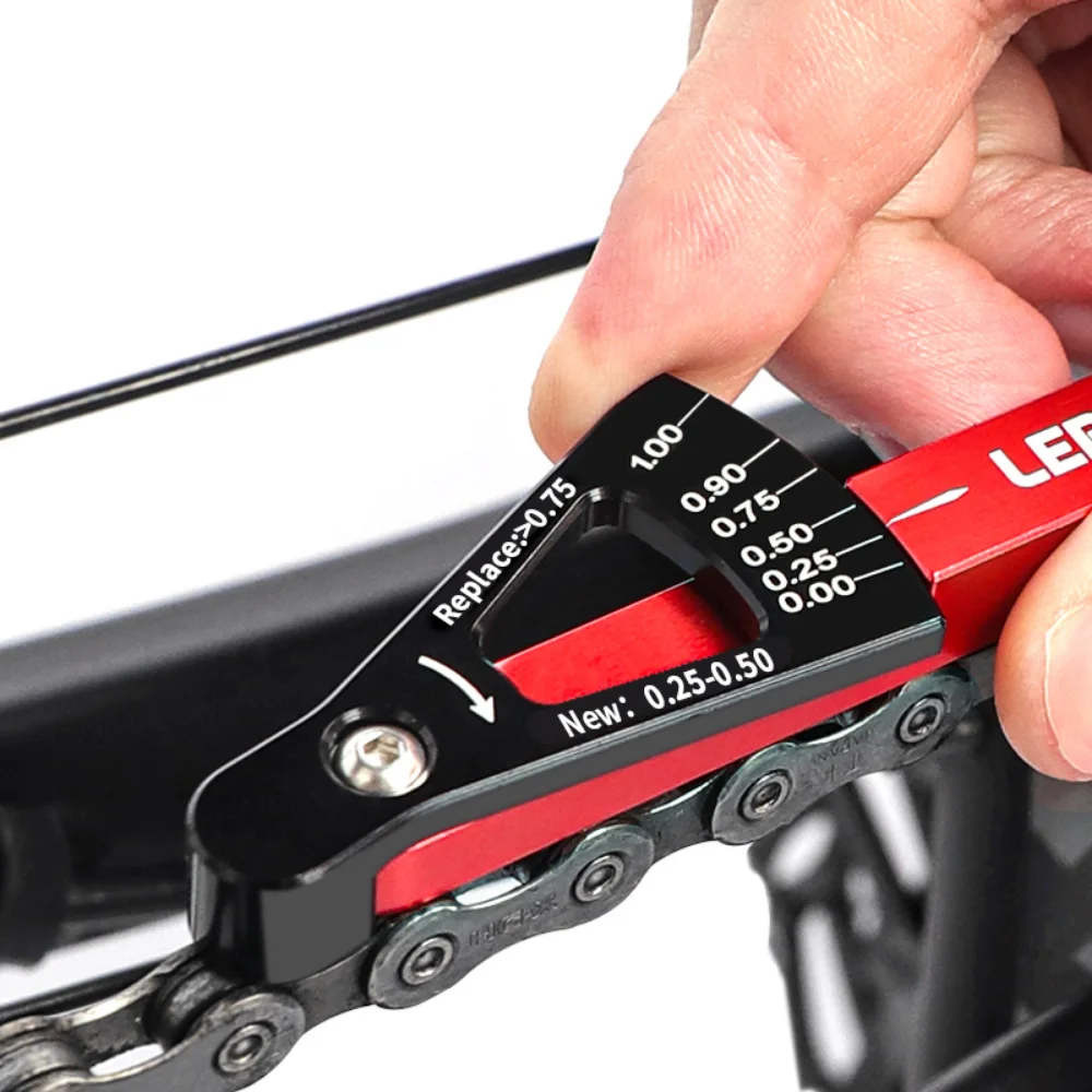 

ZK40 Bicycle Chain Wear Indicator Tool MTB Chain Checker Kits Multi-Functional Chains Gauge Measurement For Mountain Road Bike
