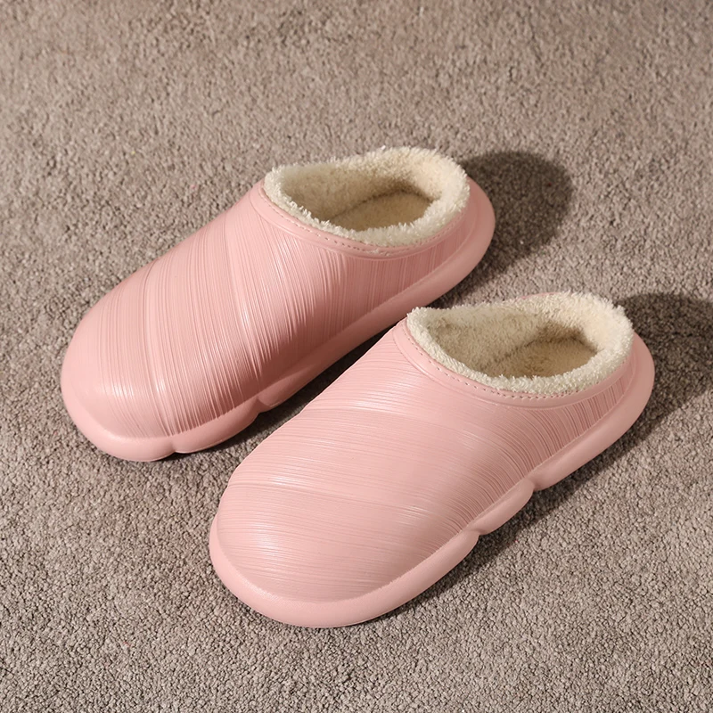 

Winter EVA Shoes Women Outdoor Warm Plush Clogs Lady Kitchen Shoes Men Garden Shoes Anti-Slip Waterproof Home Sneaker Lover Cozy