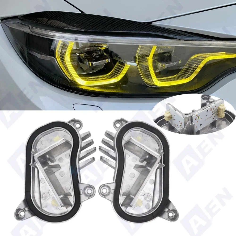 

Желтый лимонный DRL для 2018-2020 BMW M3 M4 F80 F82 F36 LCI 430i 440i Angel Eyes многоцветный светодиодный модуль дневных ходовых огней DRL