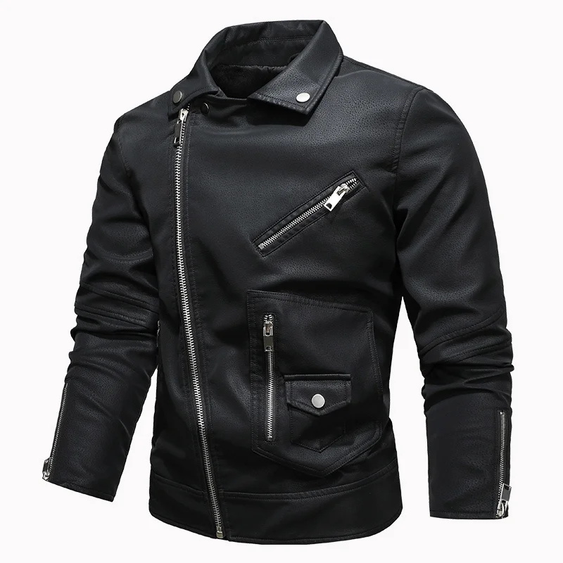 

Мужская кожаная куртка-бомбер, мужская куртка, тонкая женская верхняя одежда, пальто, мотоциклетная кожаная куртка, мужское Велосипедное па...