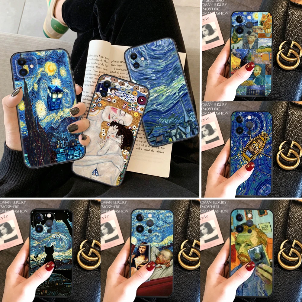 17 Вт Искусство Ван Гога Звездная ночь мягкая силиконовая фотолампа для Redmi 7 7A 8 9A 9